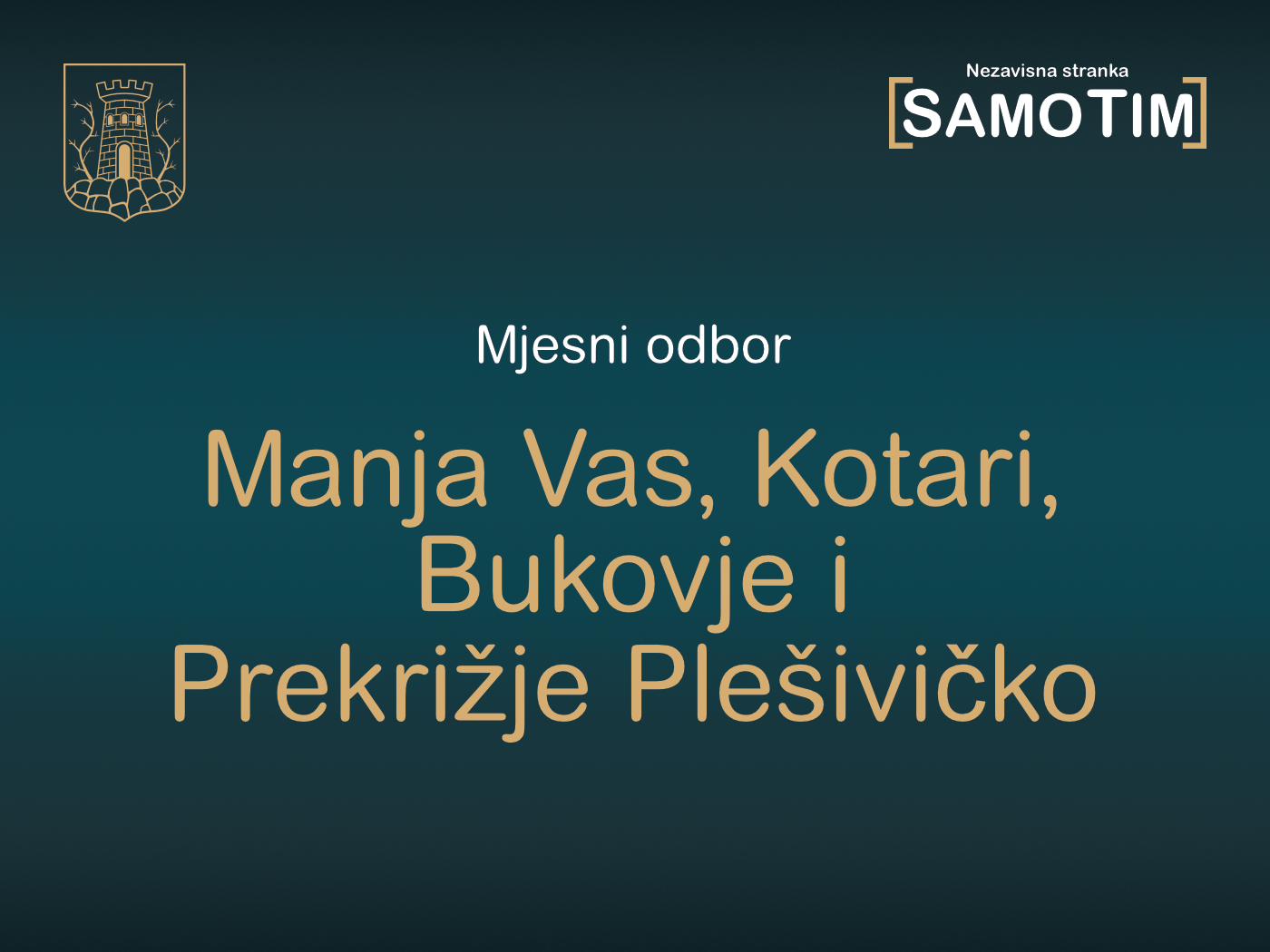 Mjesni odbor Manja Vas, Kotari, Bukovje i Prekrižje Plešivičko